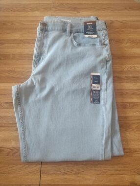 Men's George Light Wash Straight Leg Blue Jeans 38X32